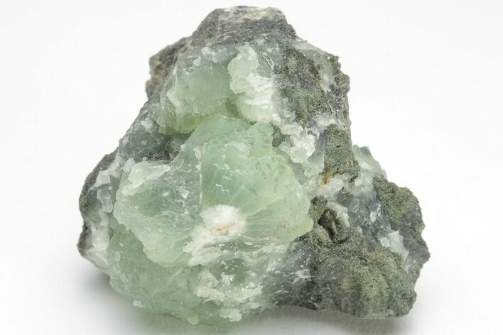 Green Prehnite Crystal Cluster - Morocco #205134